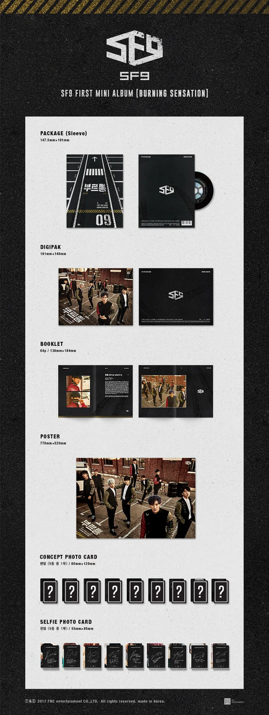SF9 BURNING SENSATION 1st Mini Album | K-pop NZ
