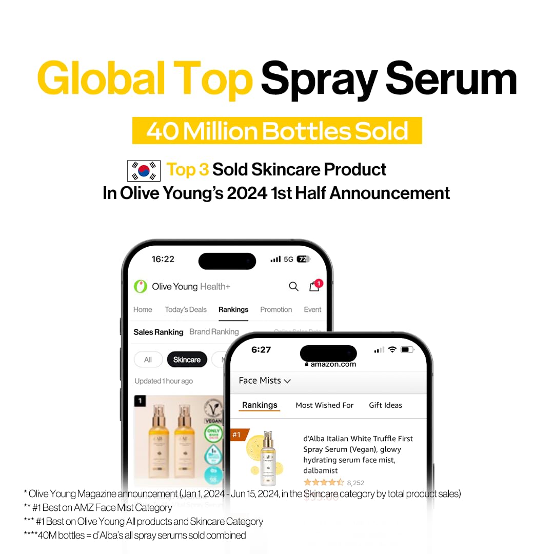 d’Alba spray serum with white truffle extract and moisturizing formula