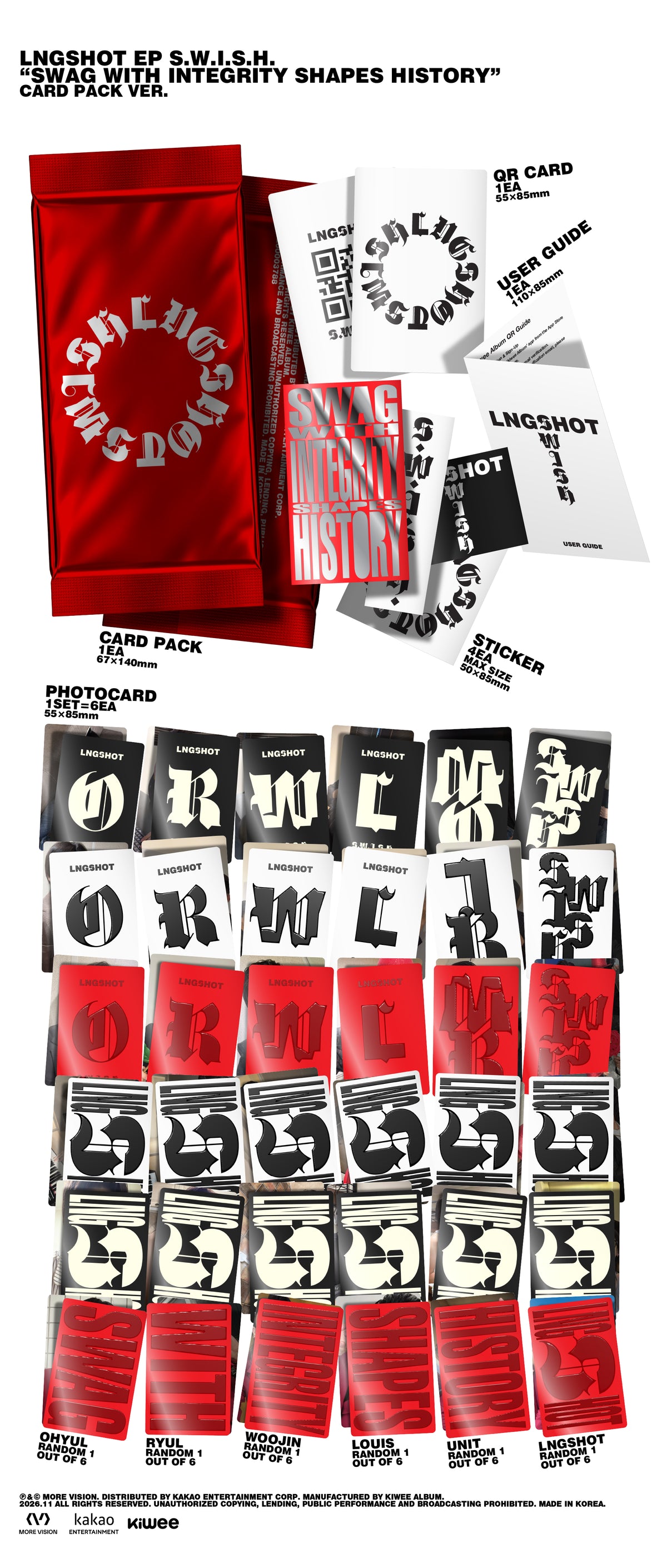 LNGSHOT S.W.I.S.H. Card Pack Ver. | K-pop NZ