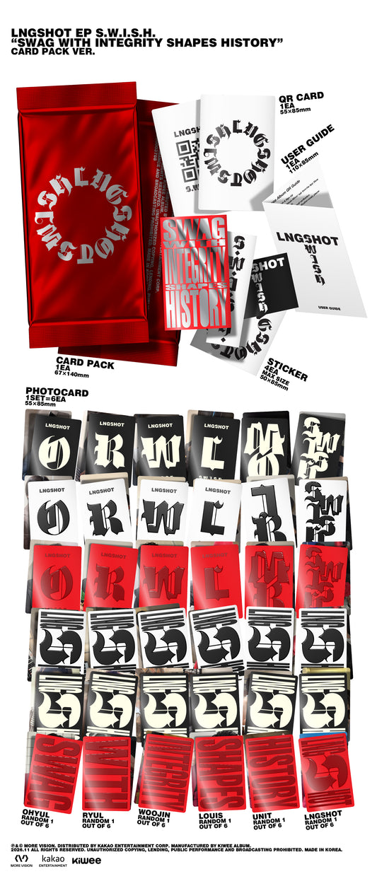 LNGSHOT S.W.I.S.H. Card Pack Ver. | K-pop NZ
