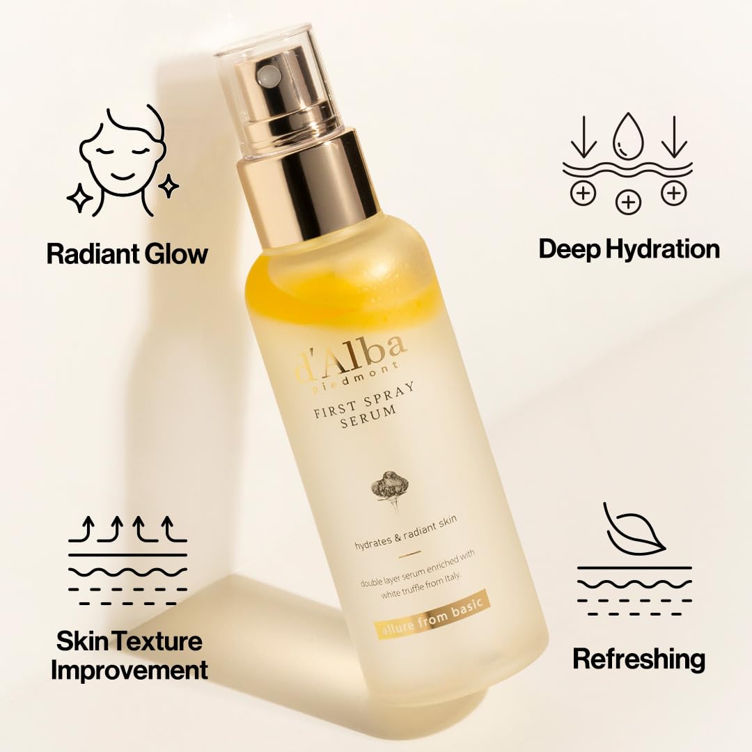 d’Alba spray serum with white truffle extract and moisturizing formula