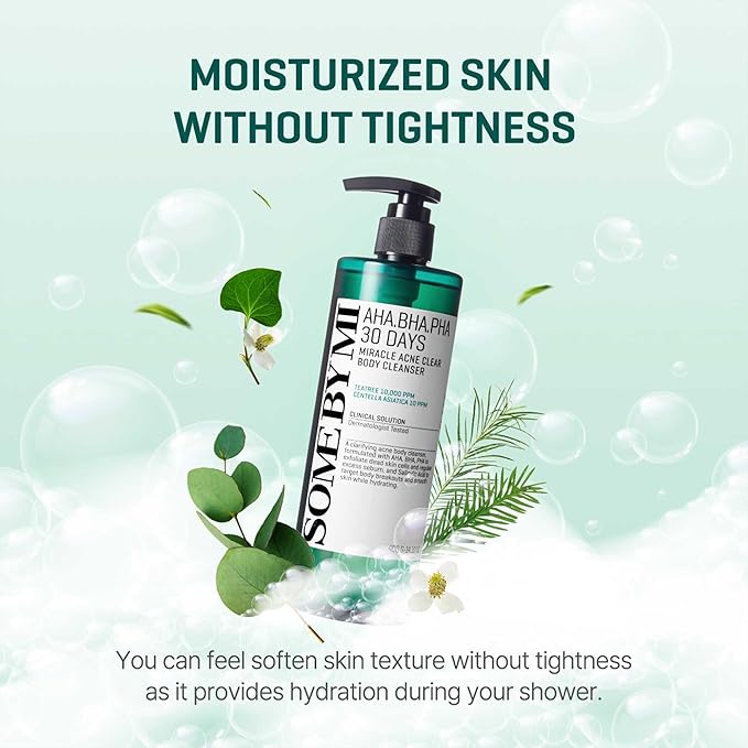 AHA BHA PHA exfoliating body wash