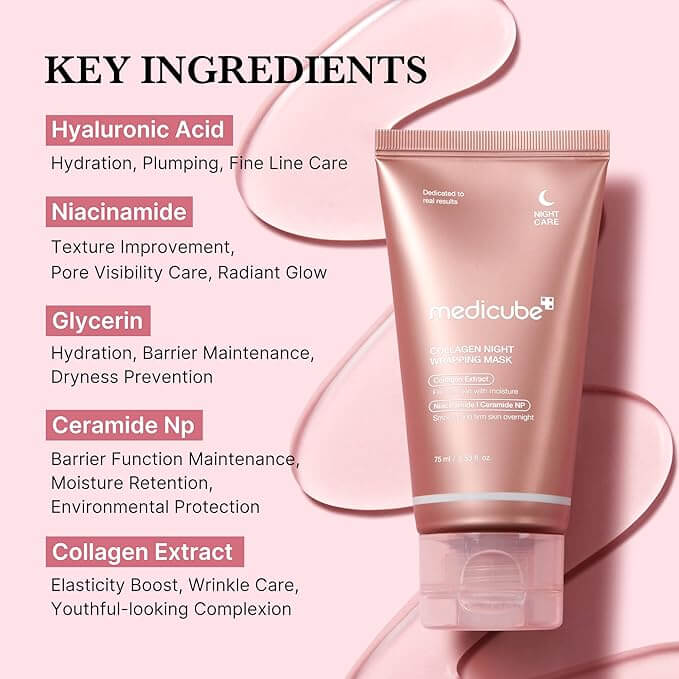 K-Beauty collagen sleeping mask for hydrated, plump skin NZ