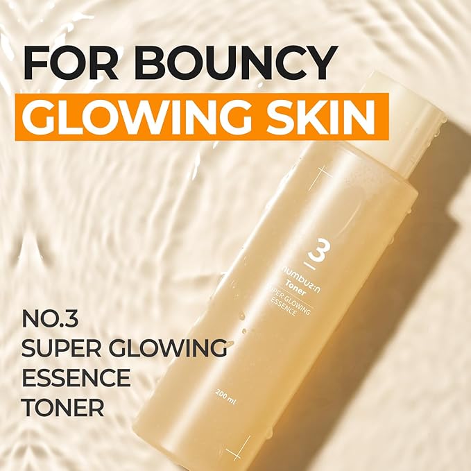 Numbuzin No.3 Super Glowing Essence Toner 200ml Korean Skincare NZ