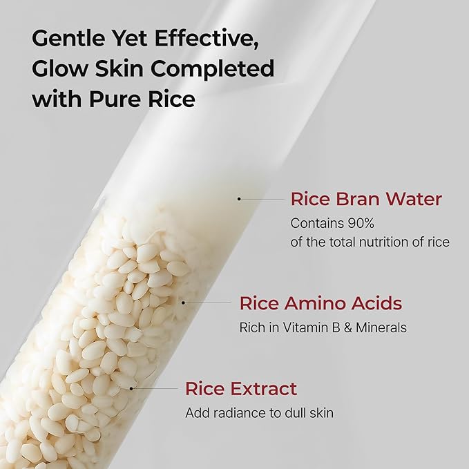 gentle exfoliating rice toner k-beauty