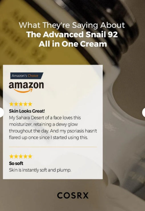 Hive K-Beauty NZ COSRX Snail 92 Cream