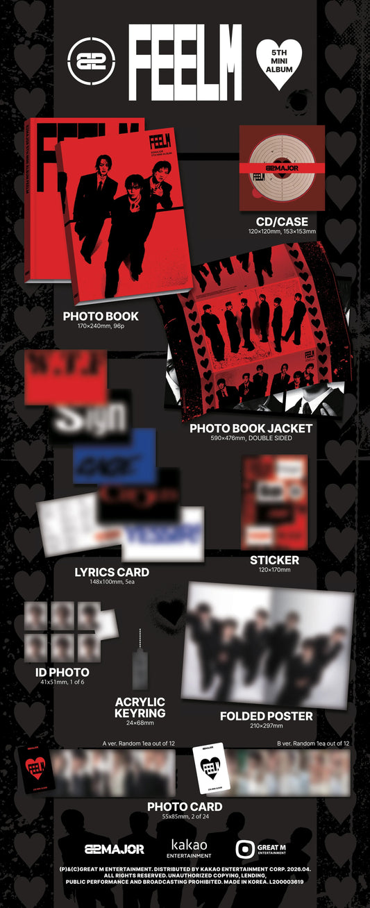82MAJOR FEELM PHOTOBOOK Ver. 5th Mini Album | K-pop NZ