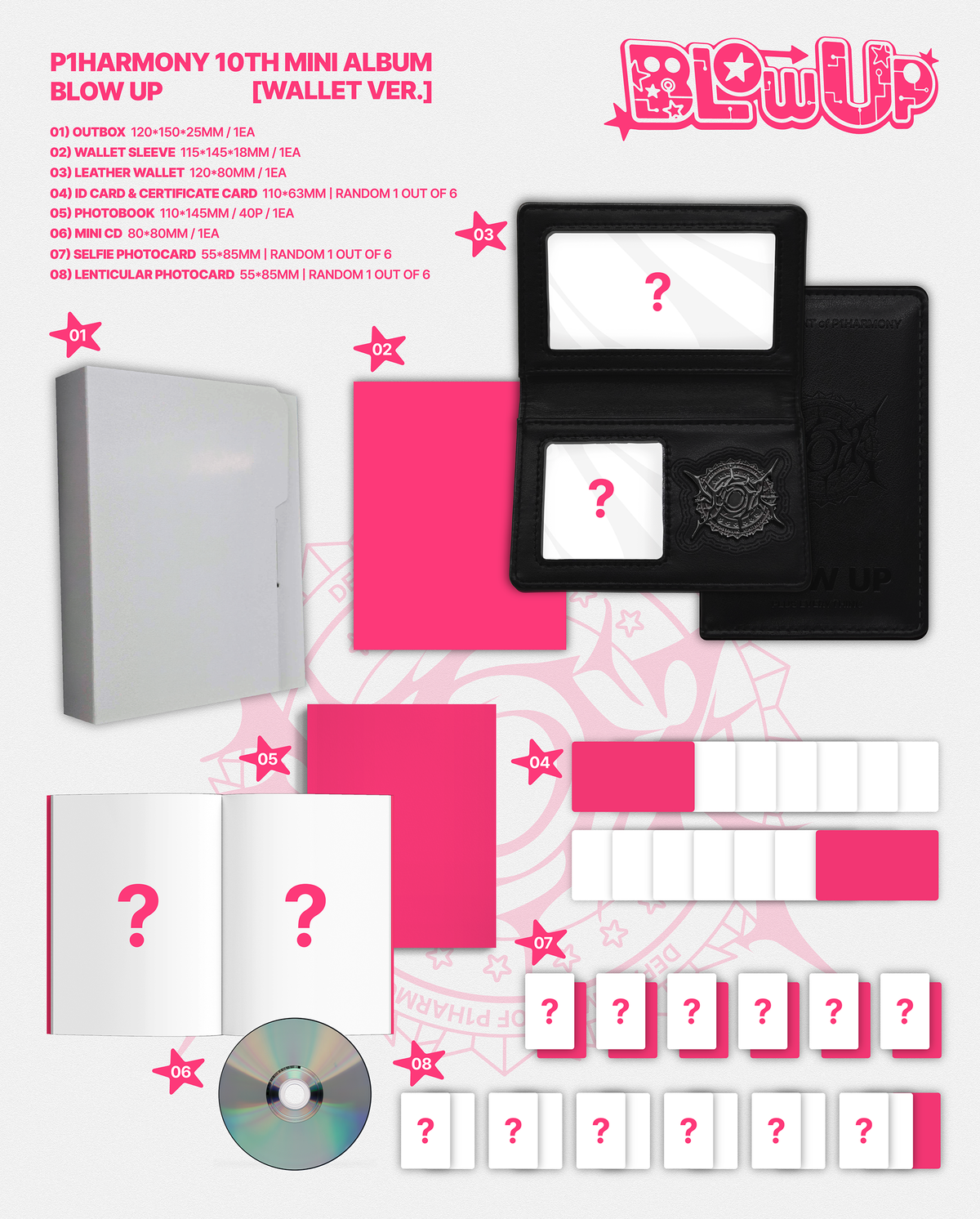 P1Harmony BLOW UP Wallet Ver. | K-pop Album NZ