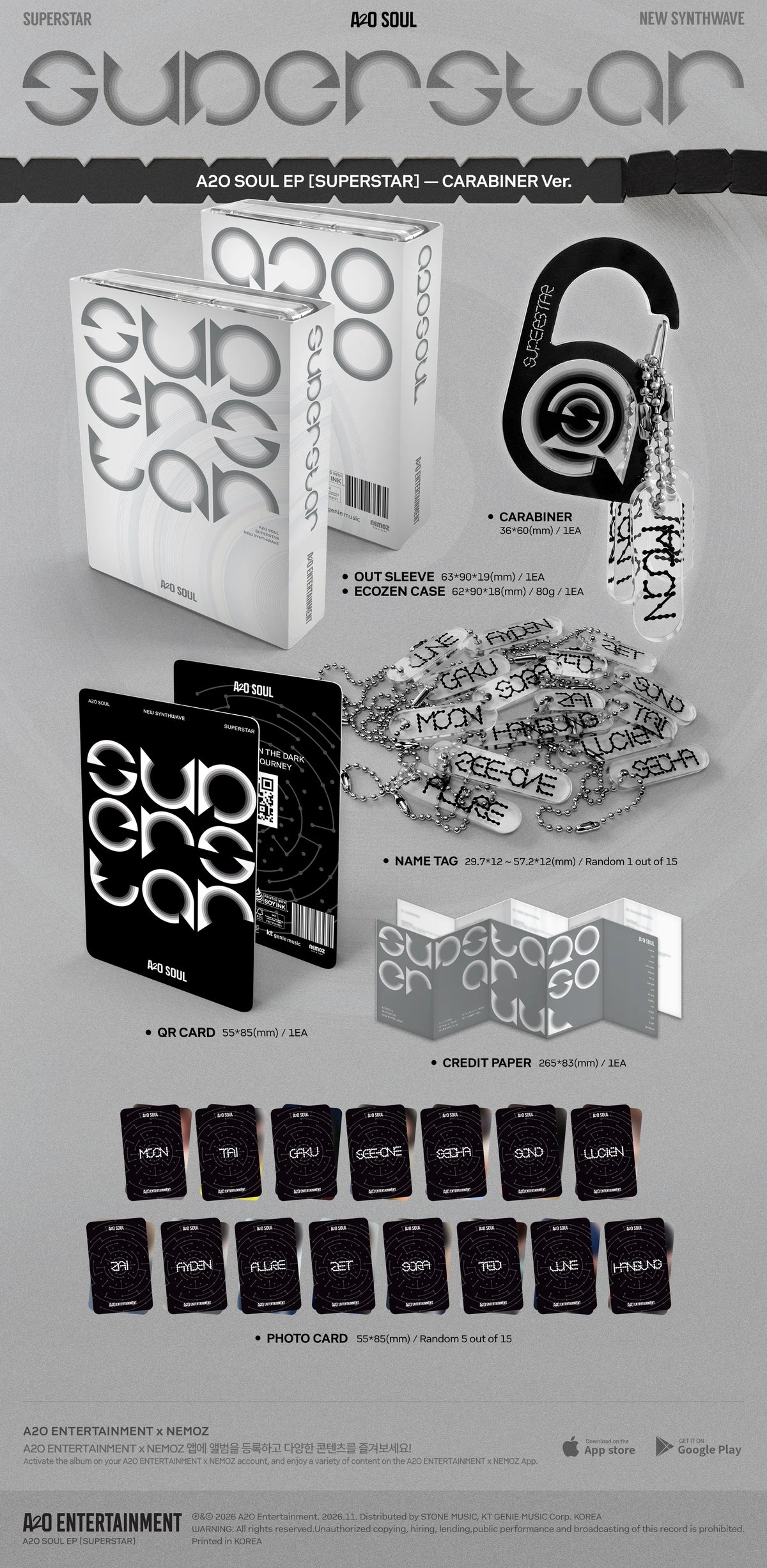A2O SOUL SUPERSTAR CARABINER Ver. | K-pop Album NZ