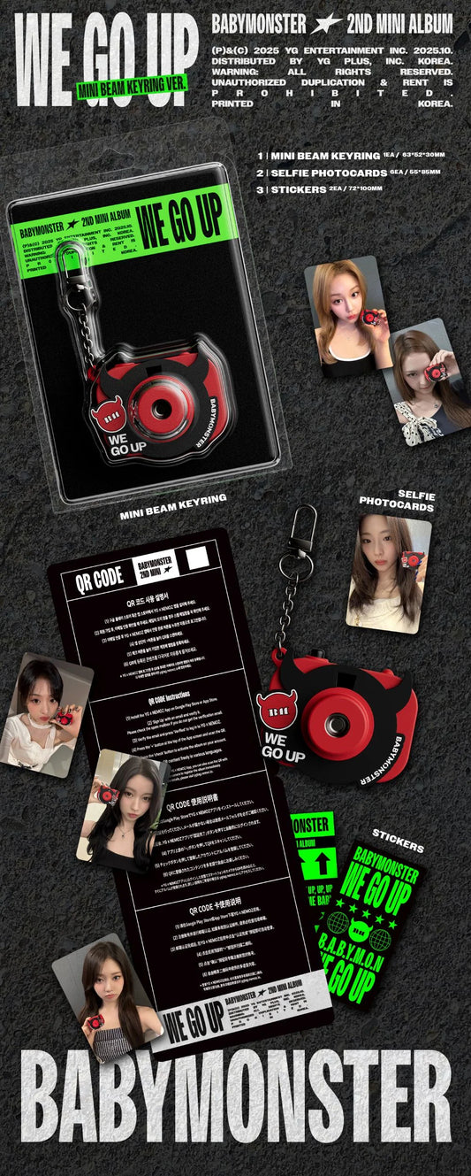 BABYMONSTER WE GO UP MINI BEAM KEYRING Ver. details | K-pop Album NZ