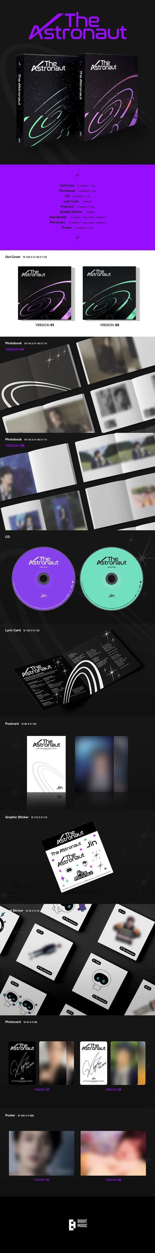 JIN THE ASTRONAUT Standard Ver. | K-pop Album NZ