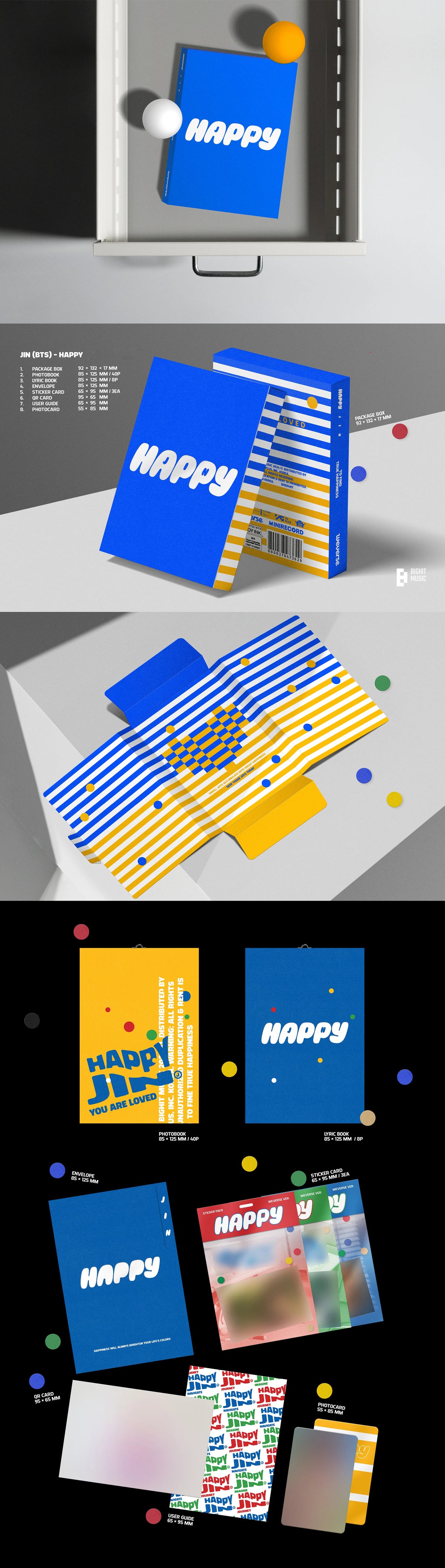 JIN HAPPY Weverse Albums Ver. | K-pop NZ