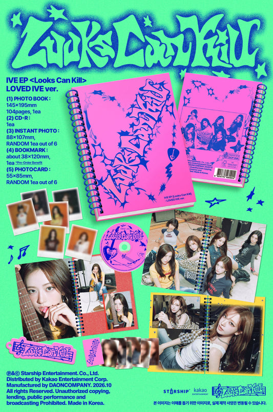 IVE Looks Can Kill LOVED IVE ver album details nz