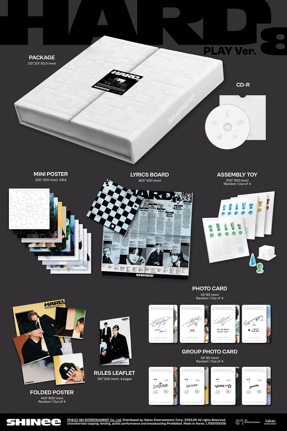 SHINee HARD PLAY Ver. 8th Album | K-pop album NZ