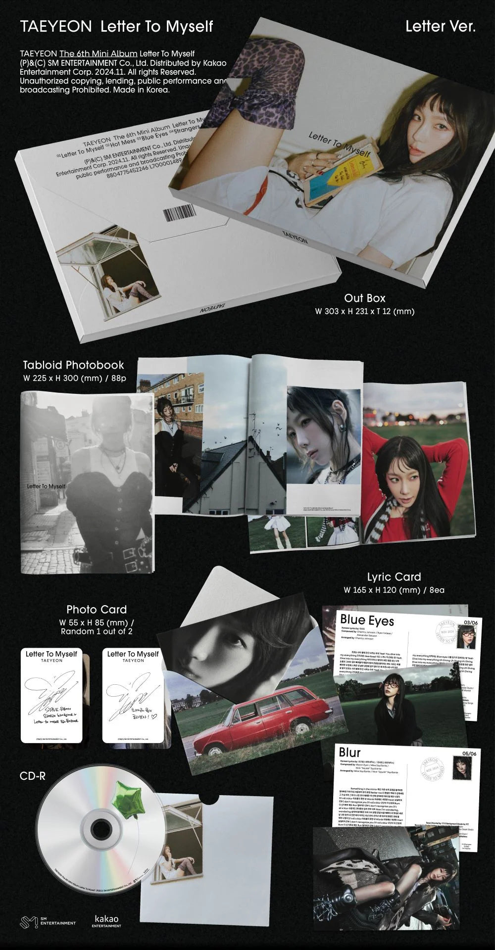 TAEYEON Letter To Myself Letter Ver. | K-pop Album NZ