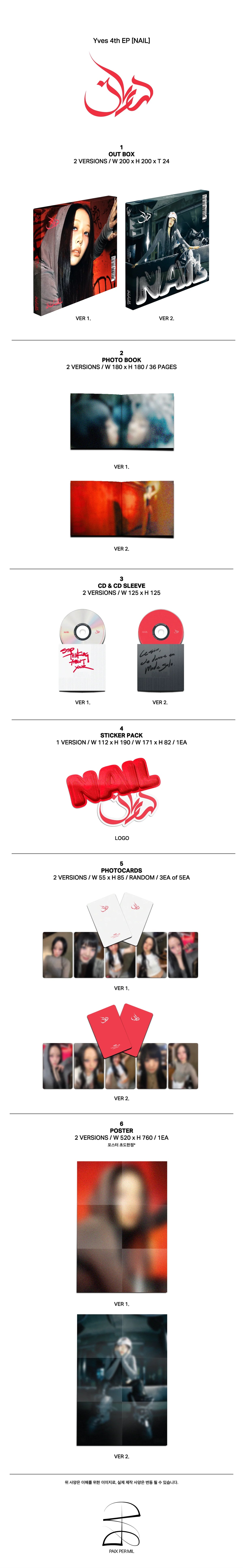 Yves NAIL 4th EP Deluxe Ver. | K-pop Album NZ