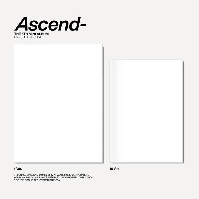 ZEROBASEONE Ascend Photobook Ver Album NZ