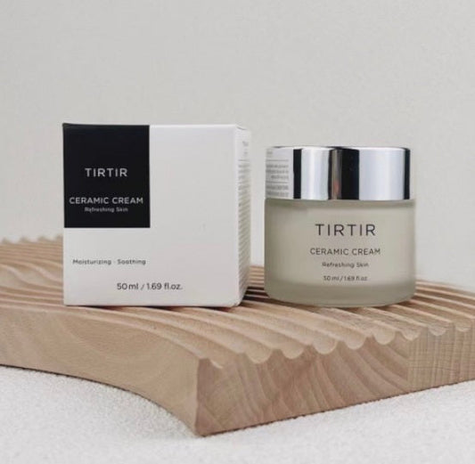 TIRTIR Ceramic Cream 50ml hydrating barrier cream for dry sensitive skin NZ K-beauty