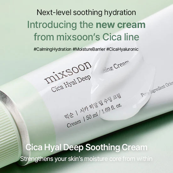 [Mixsoon] CICA HYAL DEEP SOOTHING CREAM 50ML