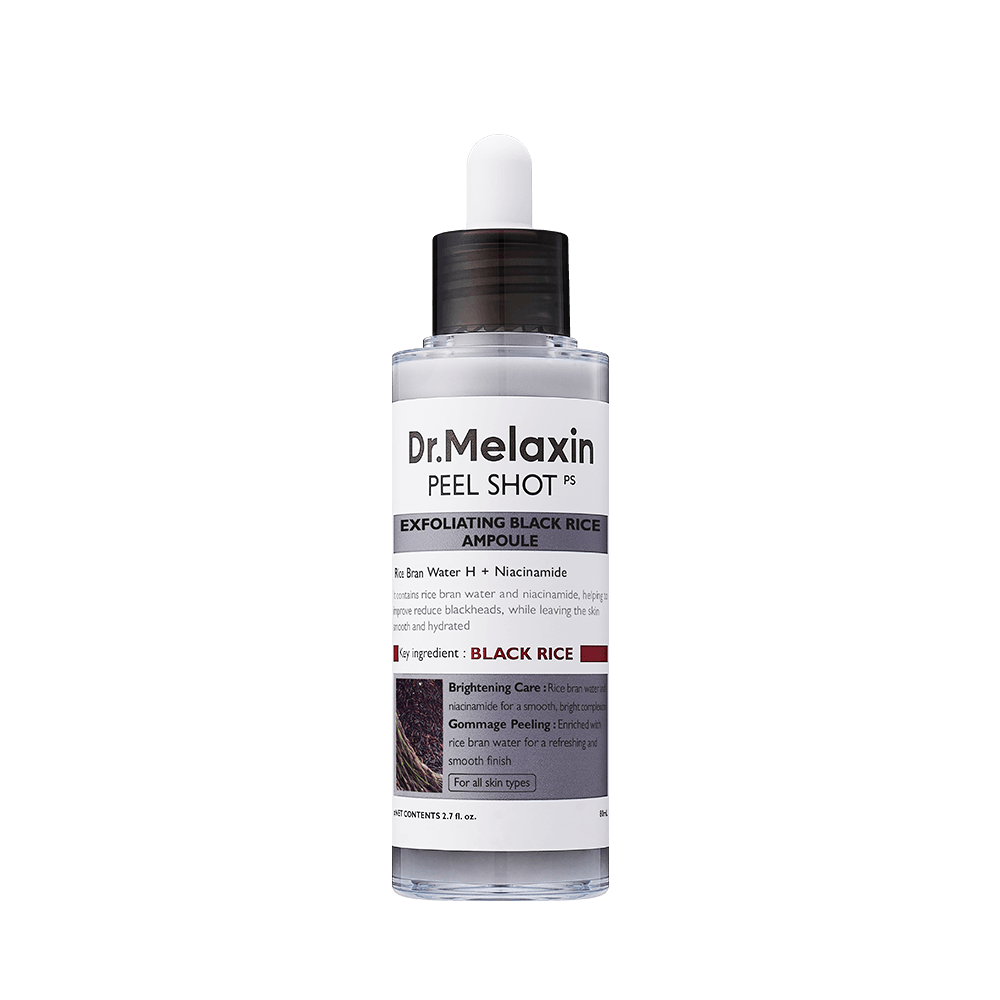 Dr. Melaxin PEEL SHOT EXFOLIATING BLACK RICE AMPOULE 80ML