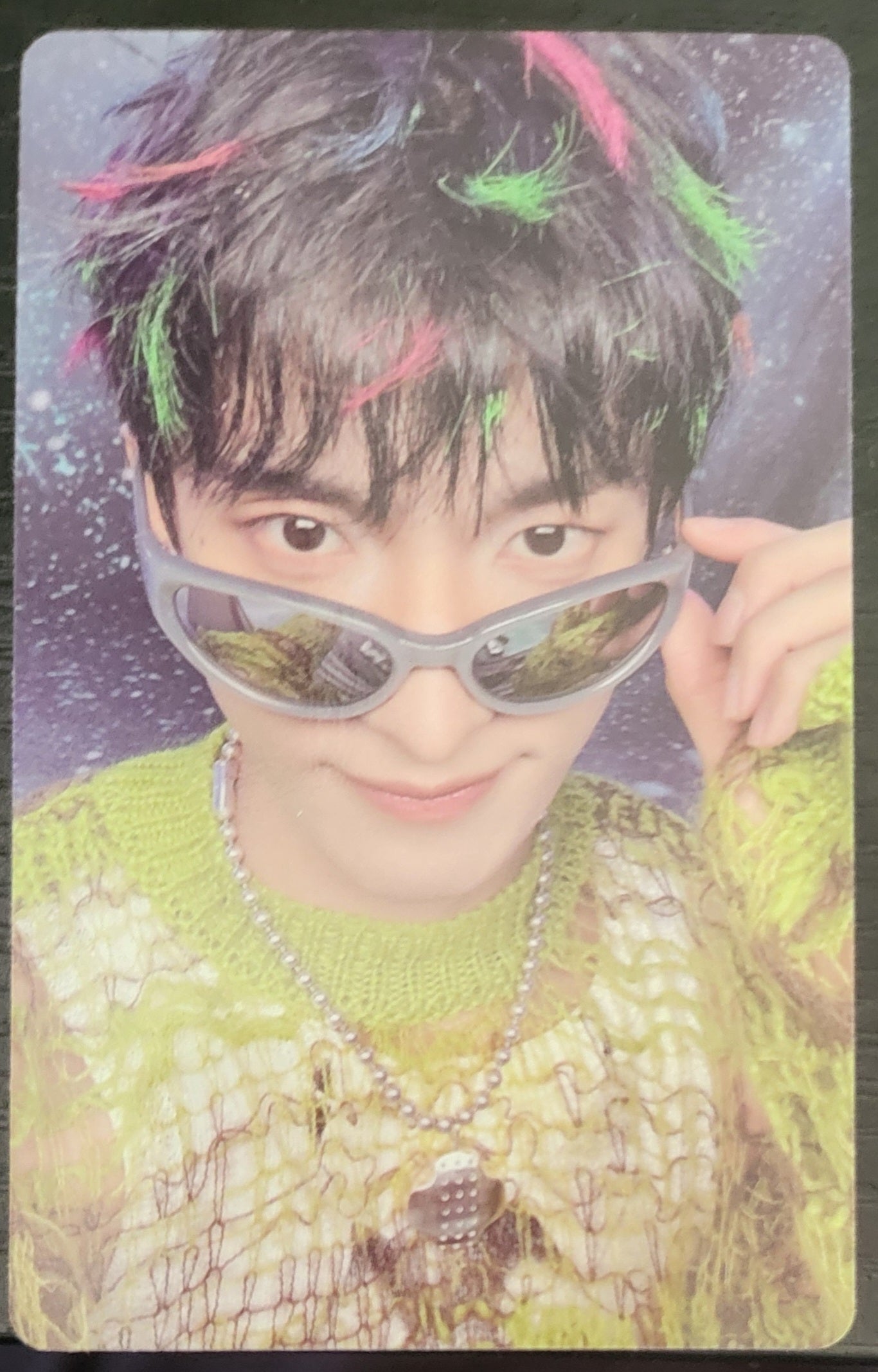 SEVENTEEN BSS TELEPARTY Weverse POB Photocard featuring energetic charm and stylish sunglasses.