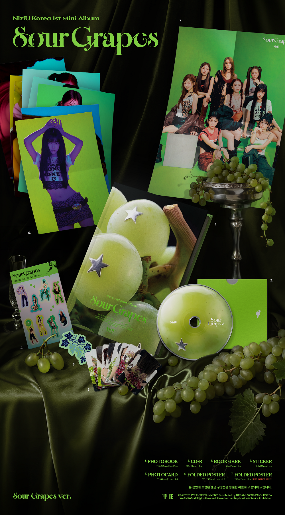 NiziU - 1st Mini Album [Sour Grapes] 