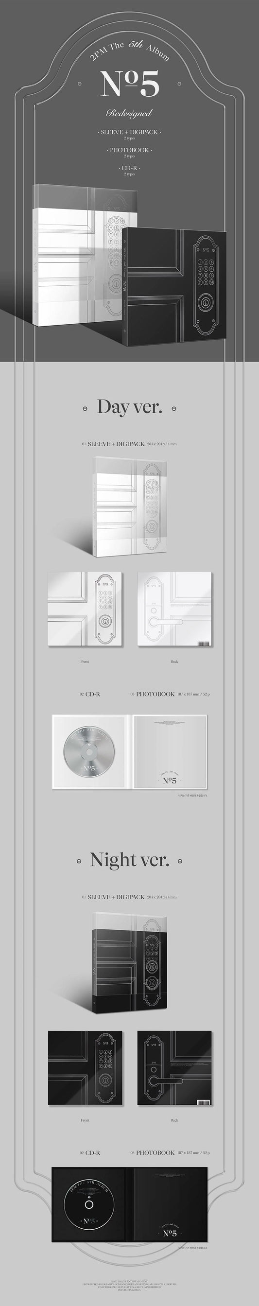 2PM NO.5 Redesigned 5th Album | K-pop Album NZ