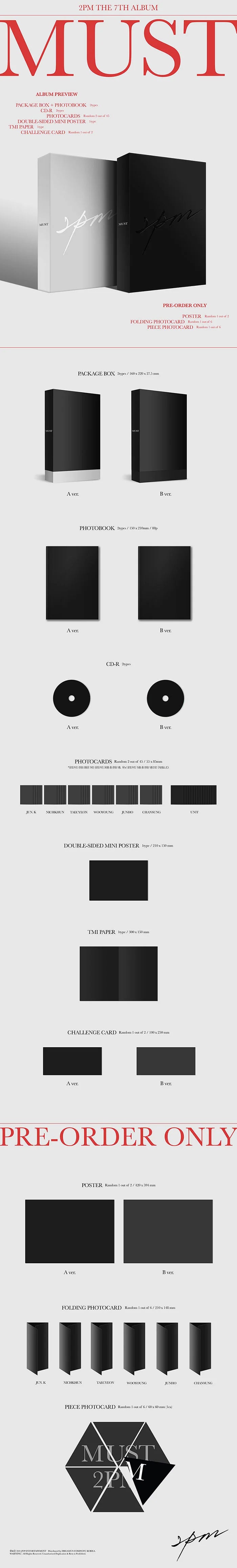 2PM MUST 7th Album | K-pop Album NZ