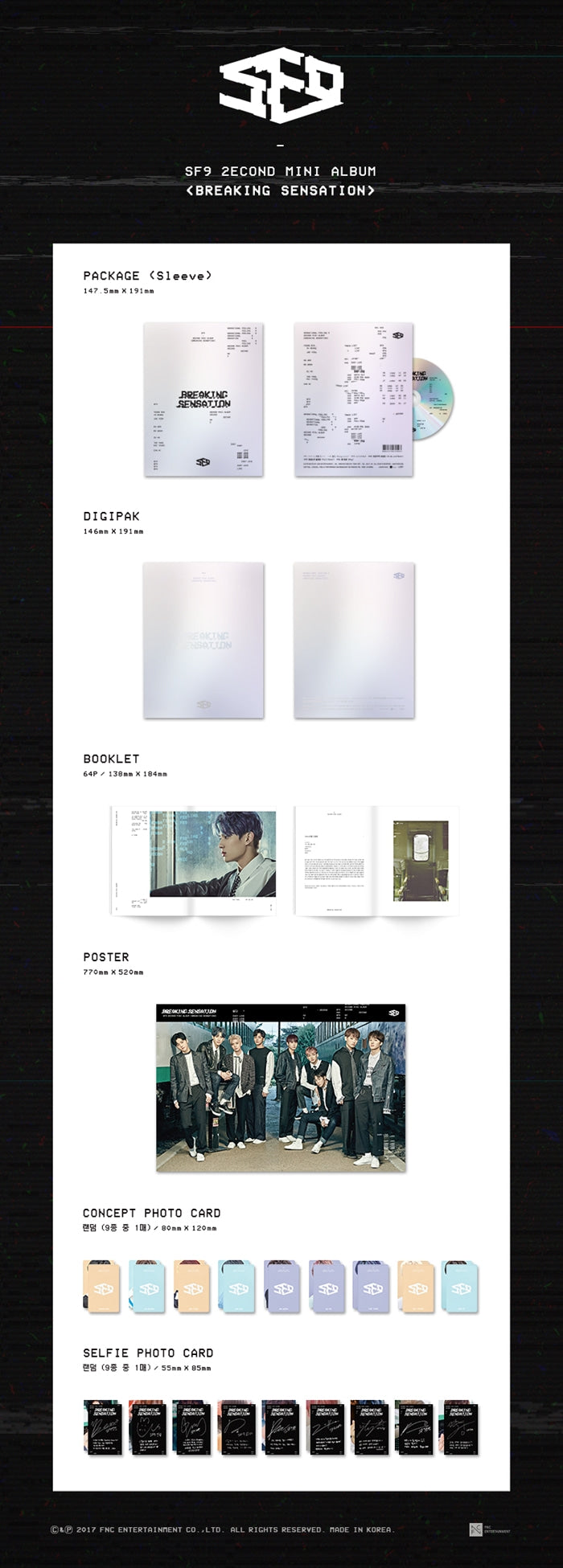 SF9 BREAKING SENSATION 2nd Mini Album | K-pop NZ