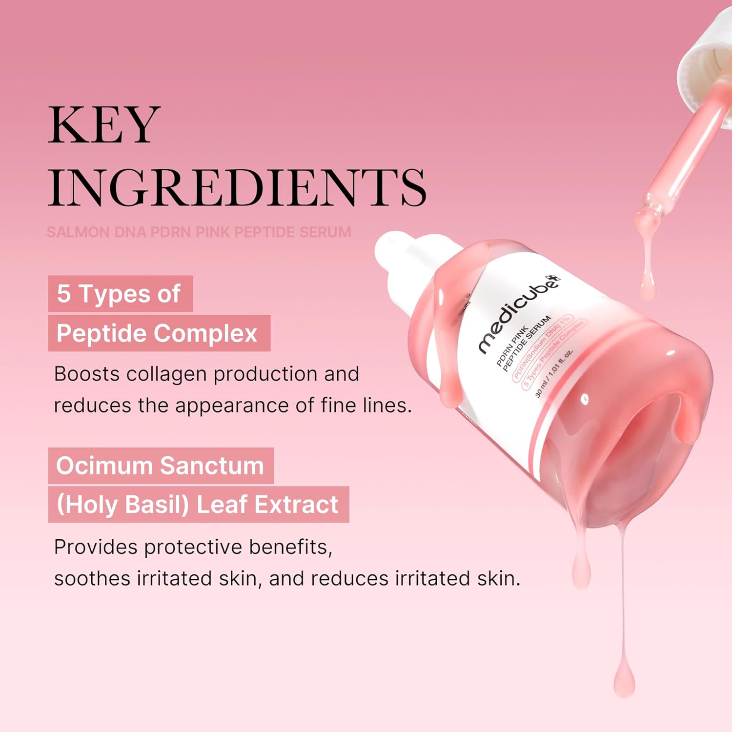 Medicube PDRN Pink Peptide Serum 30ml K-beauty NZ