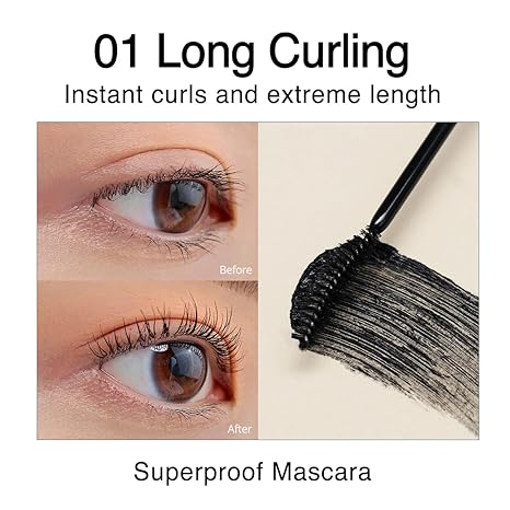Applying CLIO Kill Lash Superproof Mascara 01 Long Curling