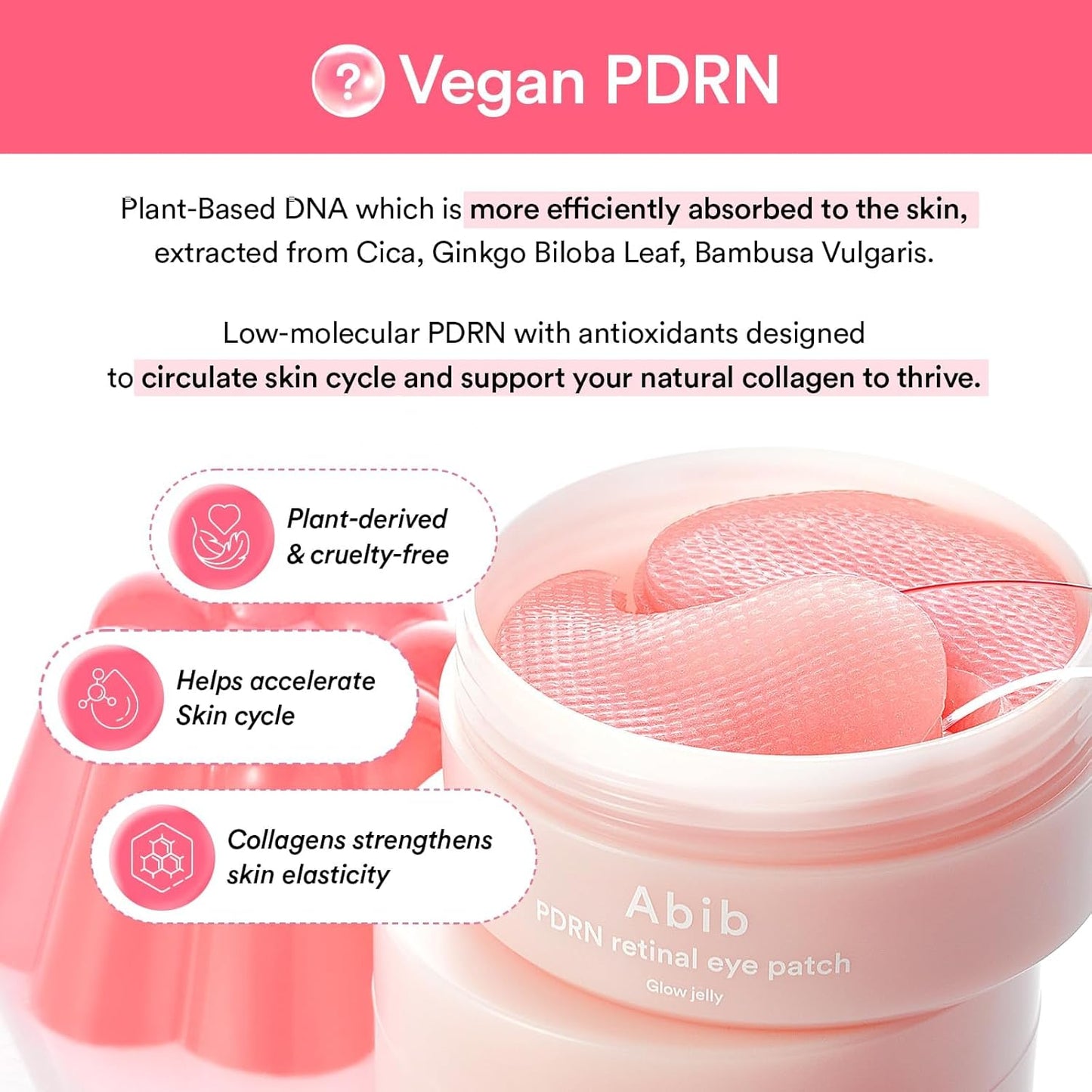Abib PDRN RETINAL EYE PATCH GLOW JELLY (60EA)84G