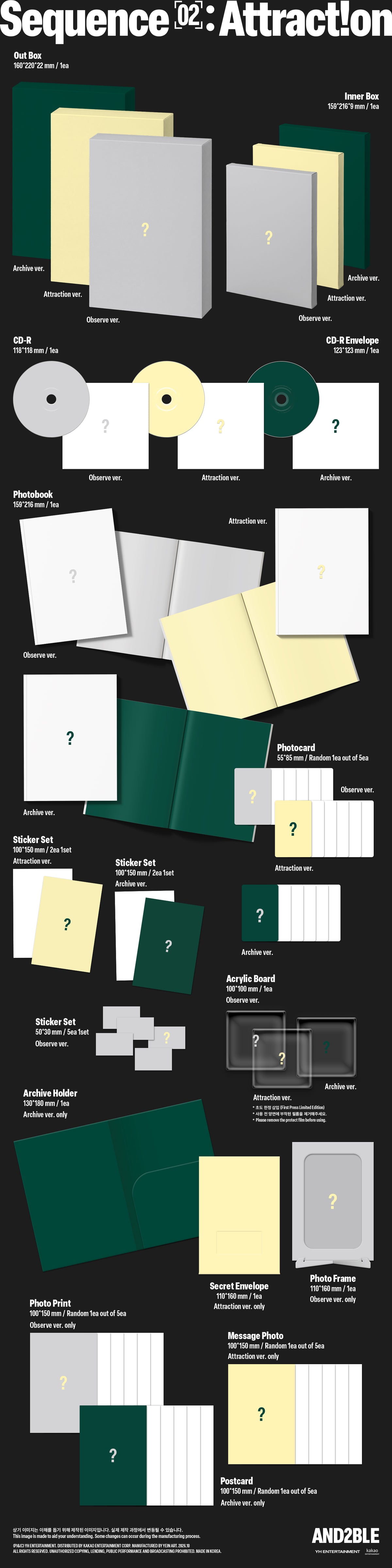 AND2BLE Sequence 02: Attraction Mini 2nd Album | K-pop NZ