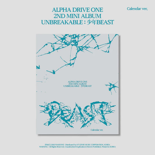 ALPHA DRIVE ONE - [UNBREAKABLE : 少年BEAST] Calendar Ver. | K-pop NZ