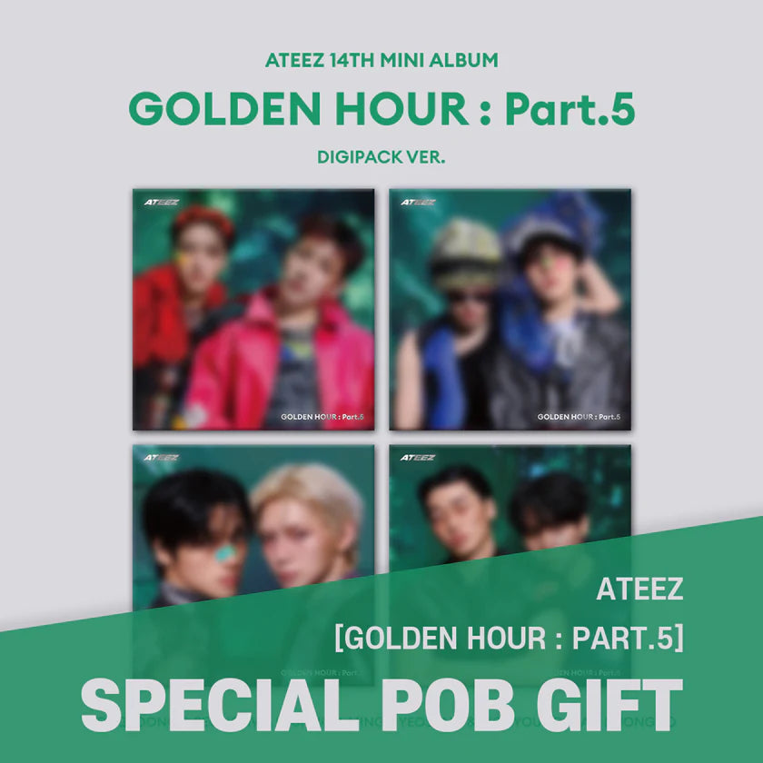 ATEEZ GOLDEN HOUR Part.5 Digipack Unit Ver. + POB NZ