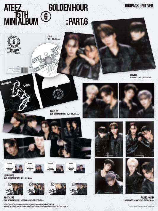 ATEEZ [GOLDEN HOUR : Part.6] DIGIPACK UNIT | K-pop NZ