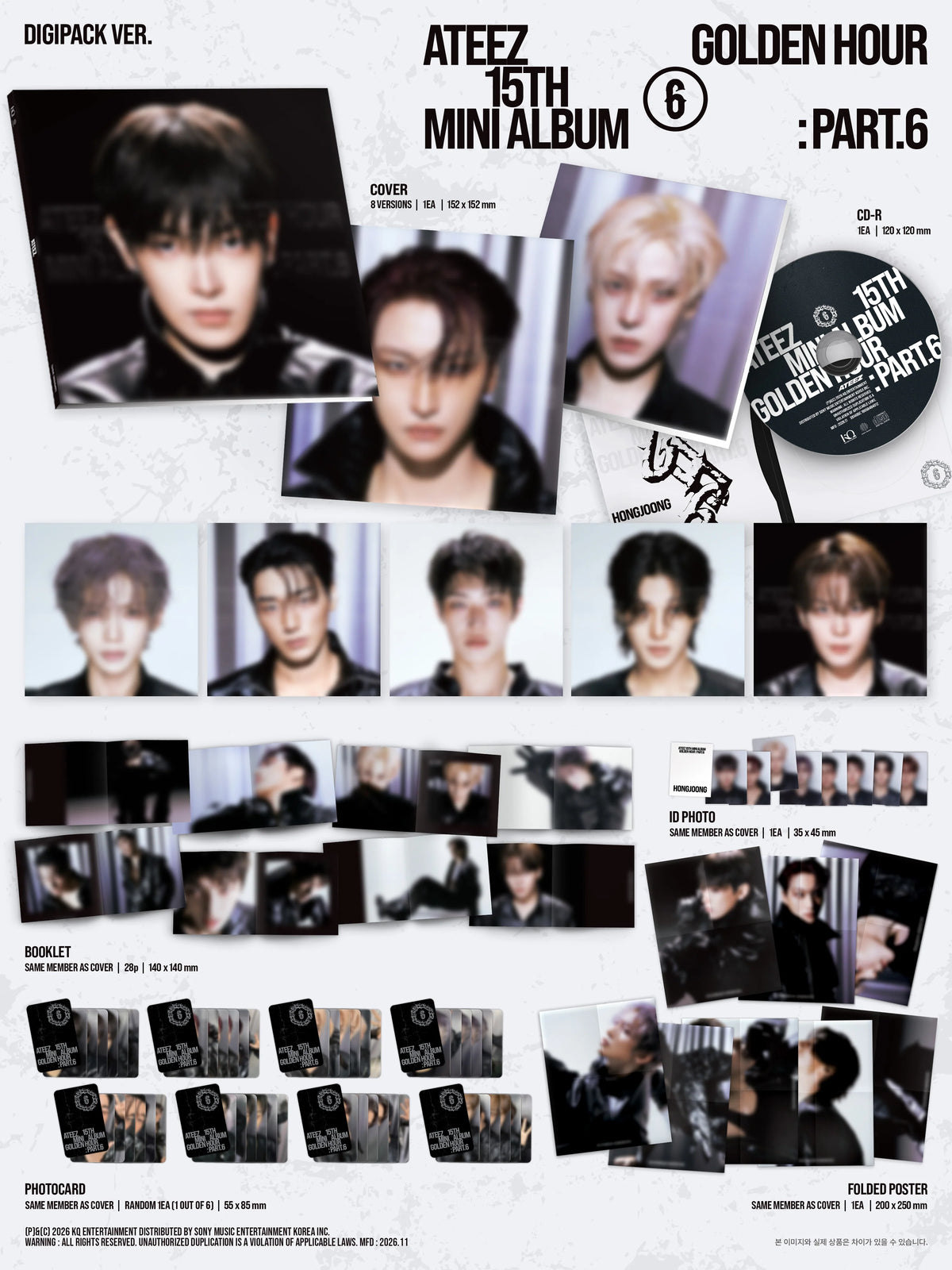 ATEEZ [GOLDEN HOUR : Part.6] DIGIPACK | K-pop NZ