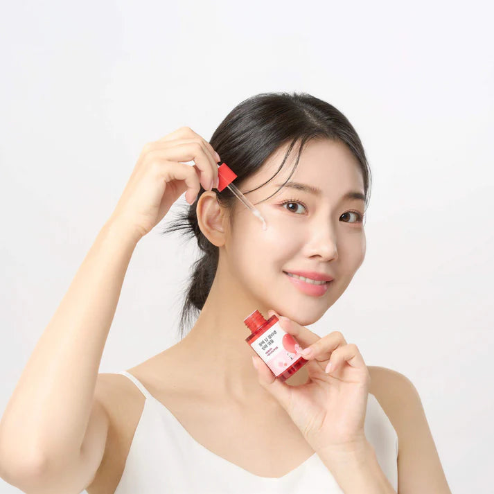 Korean skincare firming ampoule with camellia extract