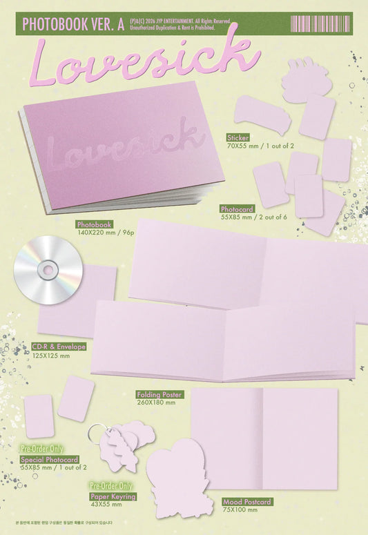 CHAERYEONG 1st Mini Album Lovesick album details