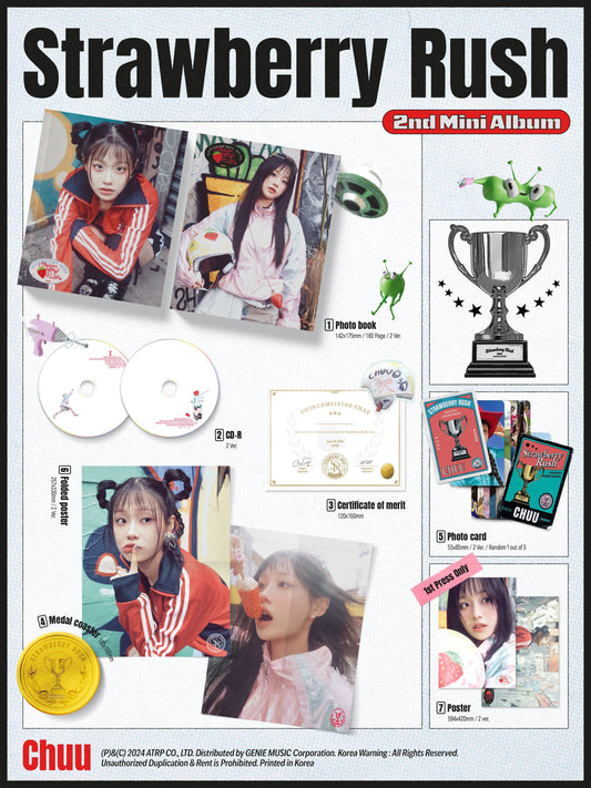 CHUU - 2nd Mini Album [Strawberry Rush] (Random)(Pre-order)