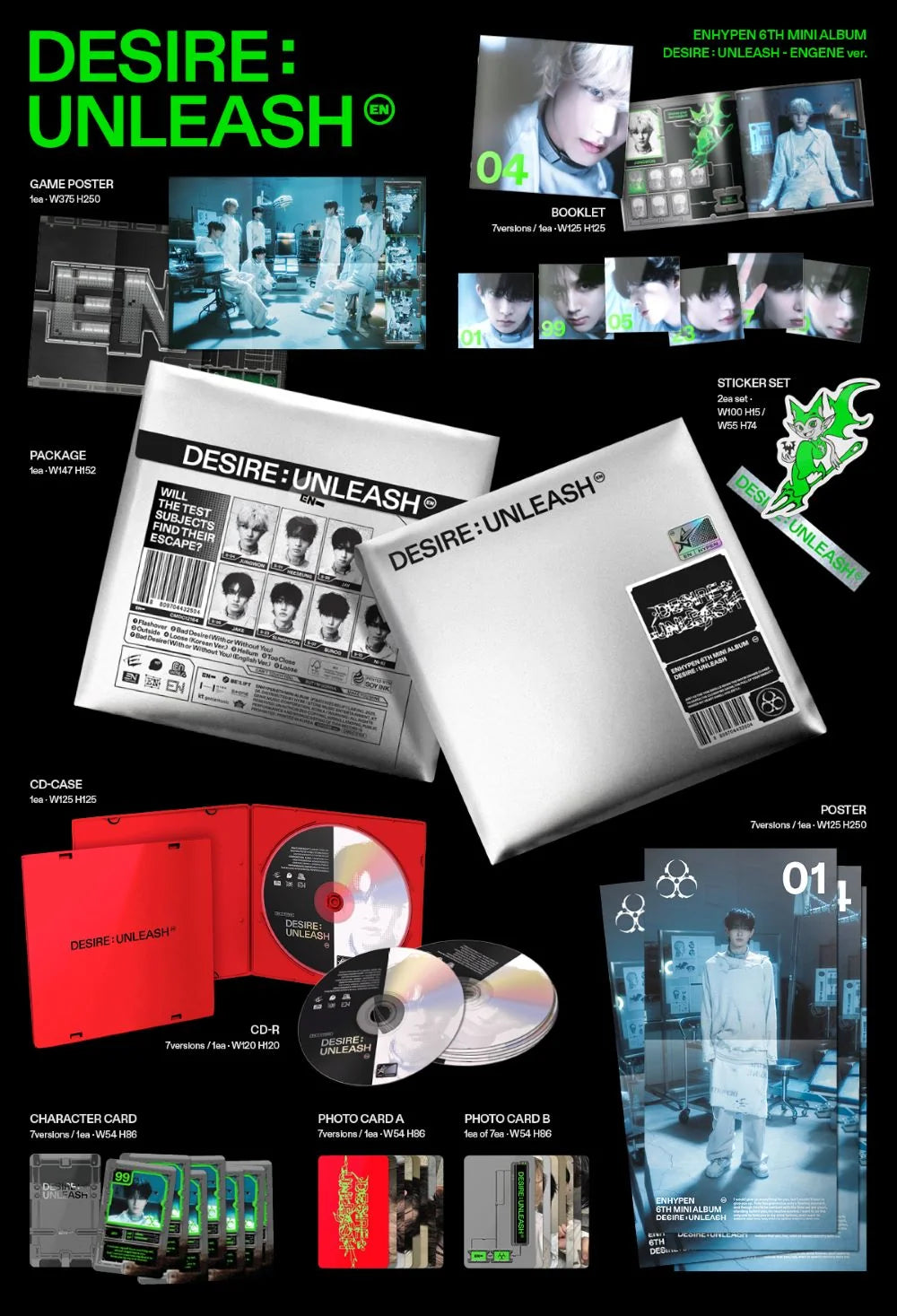 ENHYPEN DESIRE UNLEASH ENGENE Ver. | K-pop NZ