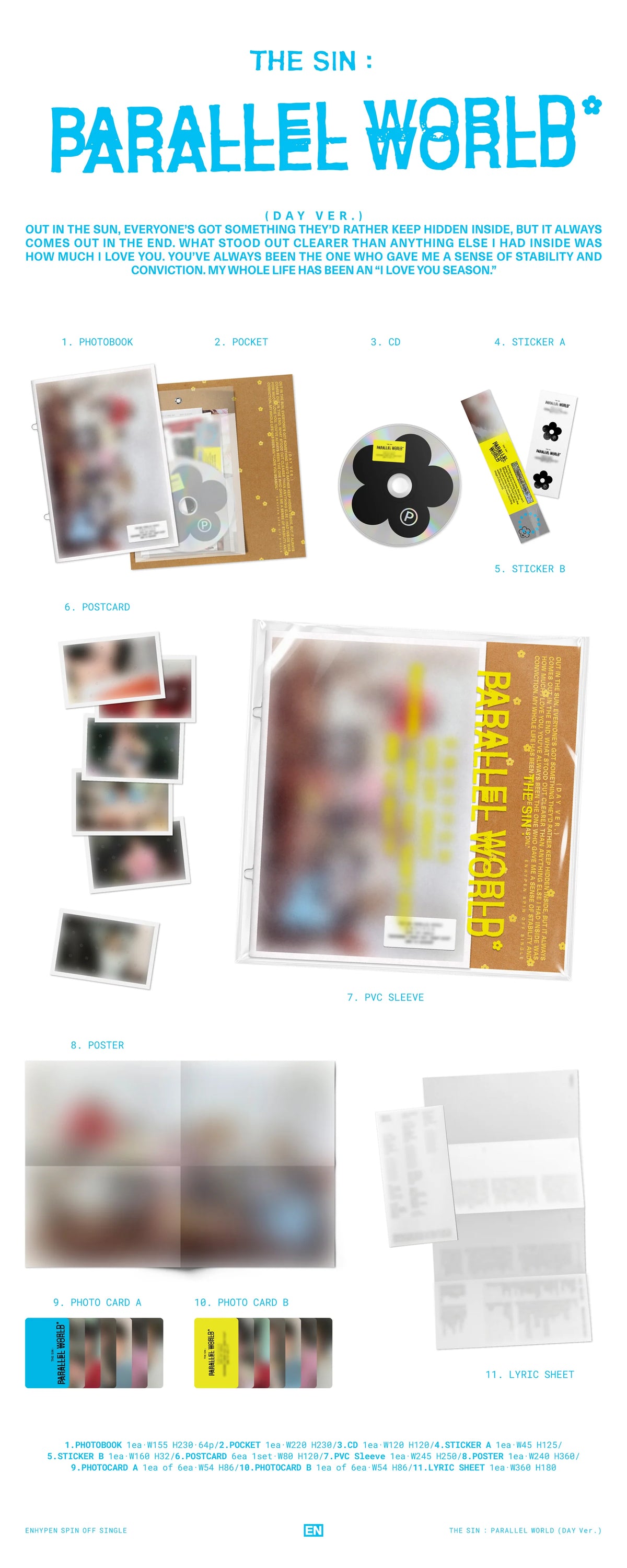 ENHYPEN THE SIN PARALLEL WORLD Album | K-pop Album NZ
