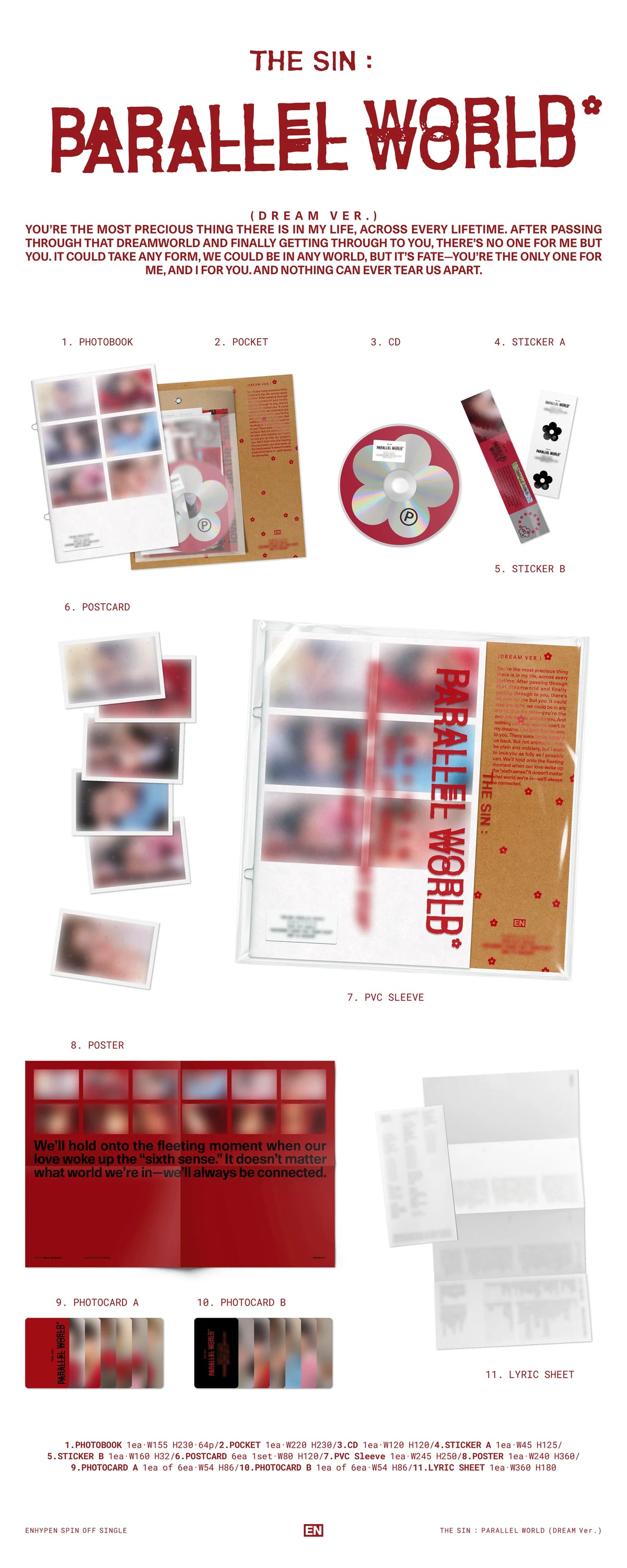 ENHYPEN THE SIN PARALLEL WORLD Album | K-pop Album NZ