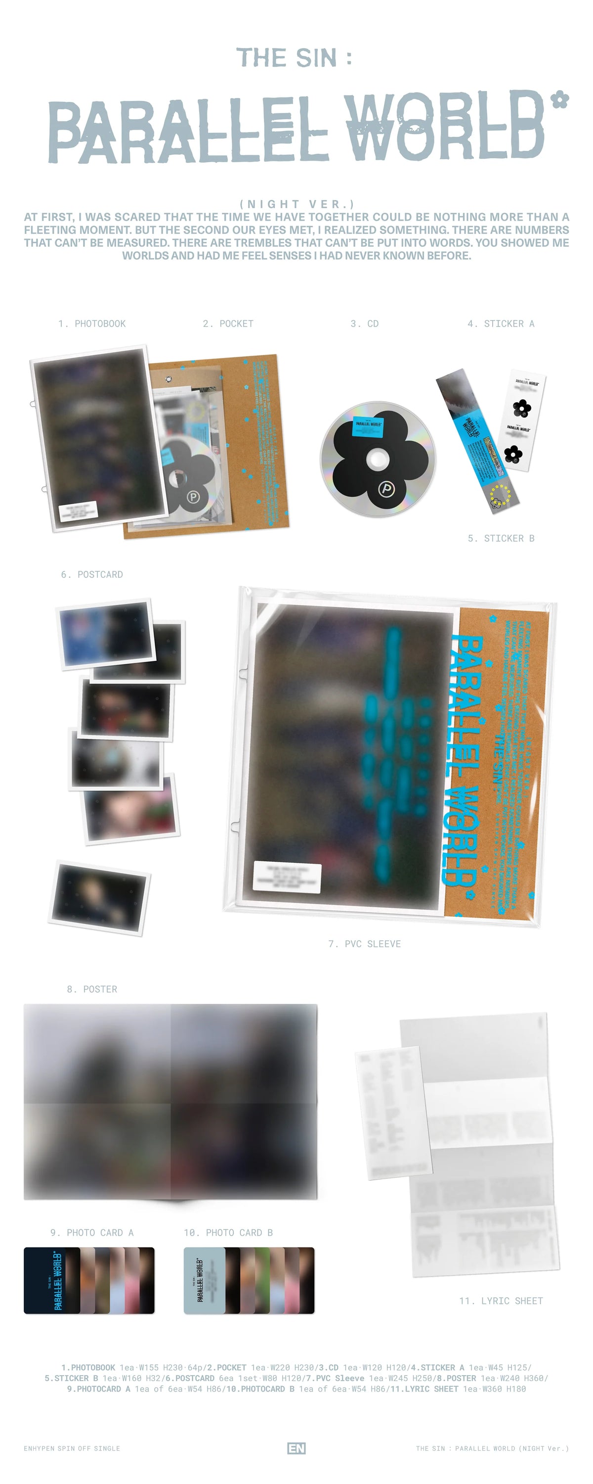 ENHYPEN THE SIN PARALLEL WORLD Album | K-pop Album NZ