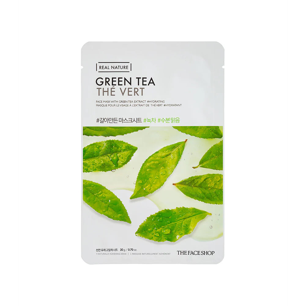 THE FACE SHOP Real Nature Face Mask Green Tea Extract 1EA