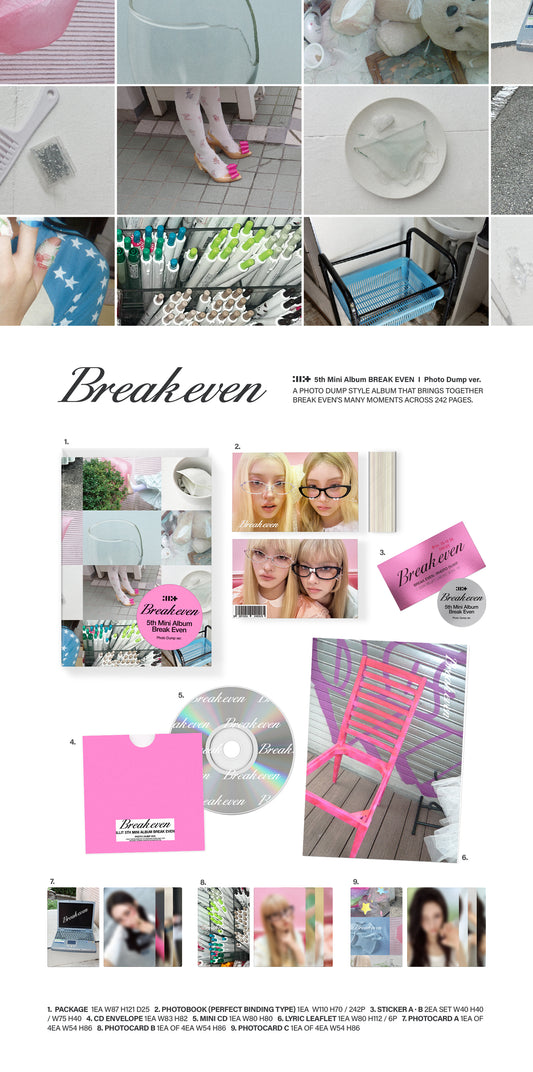 ILLIT - 5th Mini Album [BREAK EVEN] Photo Dump Ver. details NZ