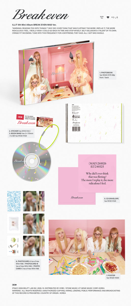 ILLIT - 5th Mini Album [BREAK EVEN] details nz