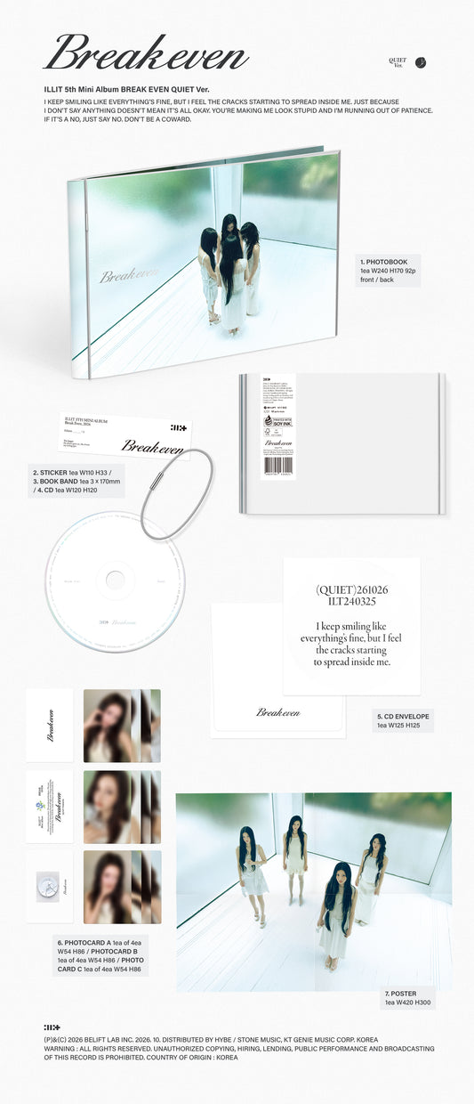 ILLIT - 5th Mini Album [BREAK EVEN] details nz