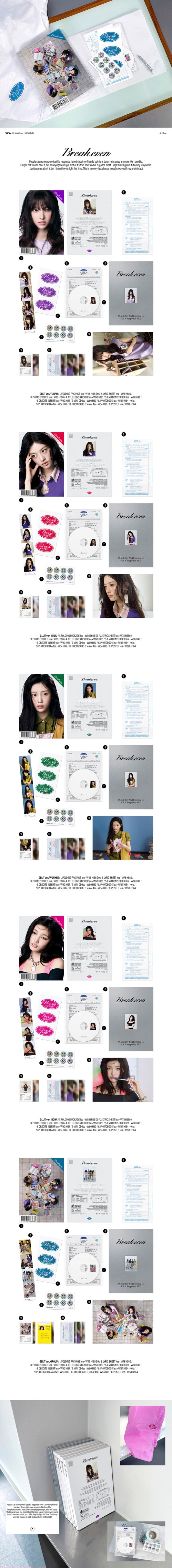 ILLIT - 5th Mini Album [BREAK EVEN] GLLIT Ver. details nz