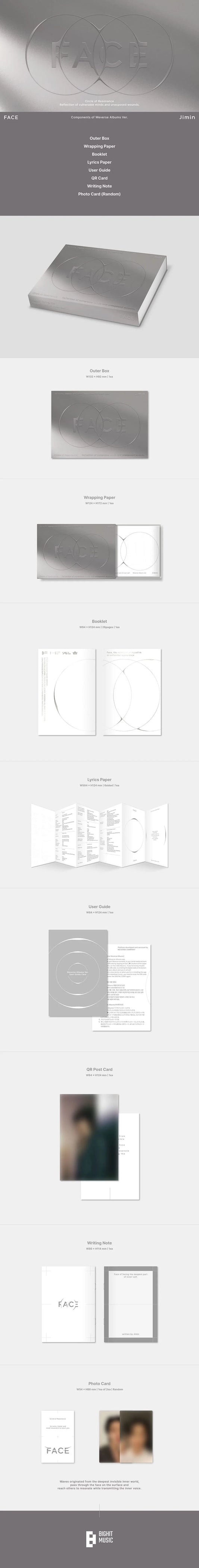 JIMIN FACE Weverse Albums Ver. | K-pop Album NZ